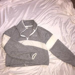 Cropped quarter zip